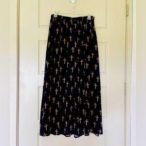 Religion Cross Maxi Skirt W/Shorts